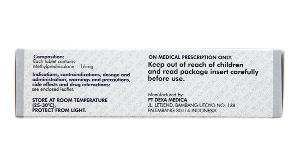 Medexa 16mg thuốc kháng viêm (5 vỉ x 6 viên)