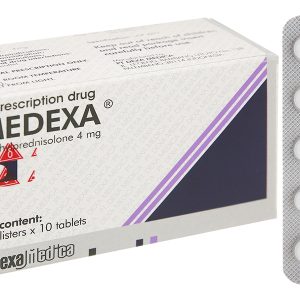 Medexa 4mg thuốc kháng viêm, ức chế miễn dịch (10 vỉ x 10 viên)