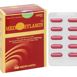 Mediphylamin 500mg giúp bồi bổ cơ thể, tăng cường sinh lực (10 vỉ x 10 viên)