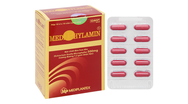 Mediphylamin 500mg giúp bồi bổ cơ thể, tăng cường sinh lực (10 vỉ x 10 viên)