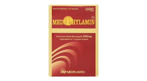 Mediphylamin 500mg giúp bồi bổ cơ thể, tăng cường sinh lực (10 vỉ x 10 viên)
