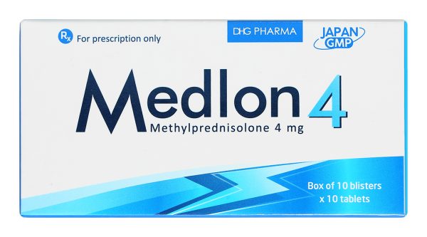 Medlon 4 chống viêm và giảm miễn dịch (10 vỉ x 10 viên)