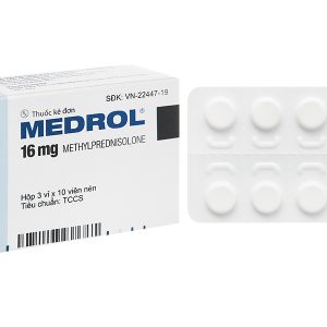 Medrol 16mg thuốc kháng viêm (3 vỉ x 10 viên)
