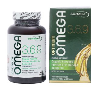 Dầu cá Hotchland Optimum Omega 3.6.9 bổ mắt, ngừa xơ vữa động mạch hộp 60 viên