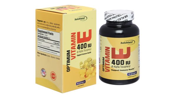 Hotchland Optimum Vitamin E 400IU hạn chế lão hóa hộp 60 viên