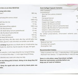 Revetize làm đẹp, kích thích mọc tóc hộp 30 viên