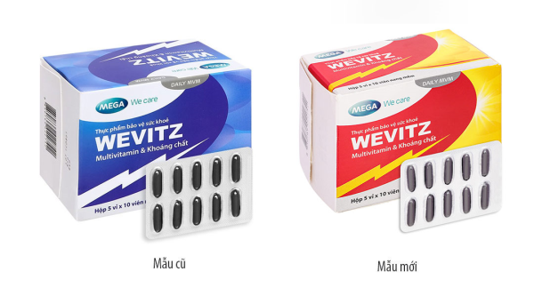 Wevitz bổ sung vitamin, tăng đề kháng hộp 50 viên
