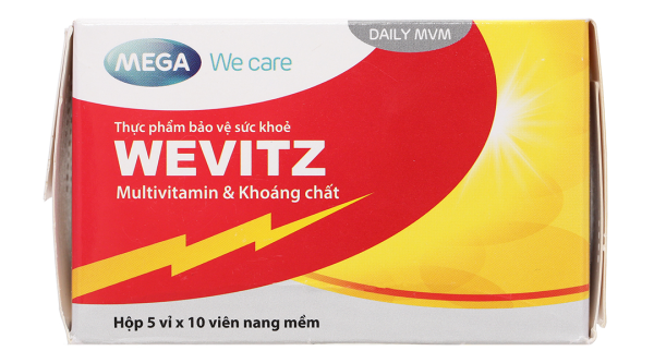 Wevitz bổ sung vitamin, tăng đề kháng hộp 50 viên