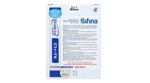 Men vi sinh Bifina R bổ sung lợi khuẩn hộp 20 gói x 1.2g