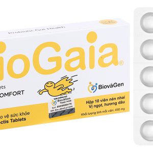 Men vi sinh BioGaia Protectis Tablets bổ sung lợi khuẩn hộp 10 viên