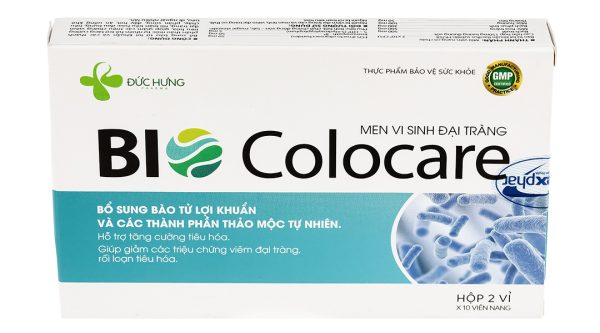 Men vi sinh Bio Colocare bổ sung lợi khuẩn, hỗ trợ giảm viêm đại tràng hộp 20 viên
