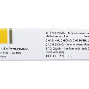 Menison 16mg thuốc kháng viêm, ức chế miễn dịch (3 vỉ x 10 viên)