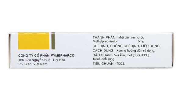 Menison 16mg thuốc kháng viêm, ức chế miễn dịch (3 vỉ x 10 viên)