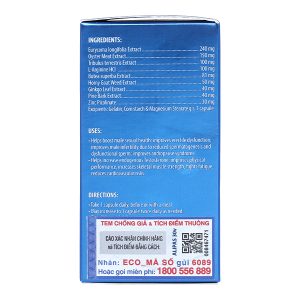 Ecogreen Men's Ginseng Alipas hỗ trợ tăng cường sức khỏe sinh lý nam chai 30 viên