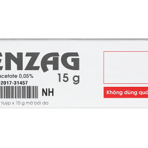 Thuốc mỡ bôi da Menzag 0.05% giảm viêm, giảm ngứa trong bệnh da liễu tuýp 15g