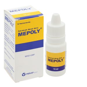 Dung dịch nhỏ mắt, mũi, tai Mepoly trị nhiễm khuẩn lọ 10ml