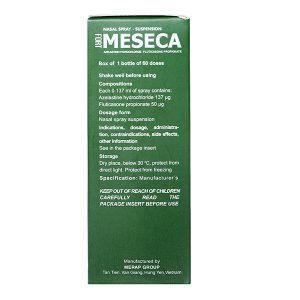 Thuốc xịt mũi Meseca Fort giảm các triệu chứng viêm mũi dị ứng lọ 60 liều