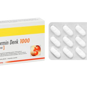 Metformin Denk 1000 điều trị đái tháo đường tuýp 2  (2 vỉ x 15 viên)