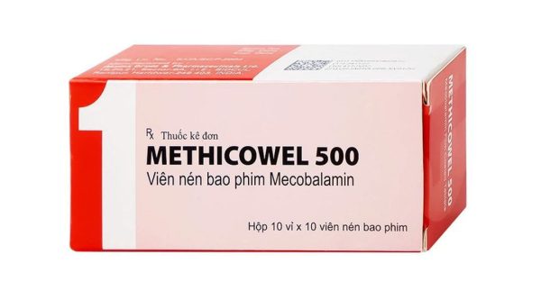 Methicowel 500 điều trị các bệnh lý thần kinh ngoại biên (10 vỉ x 10 viên)