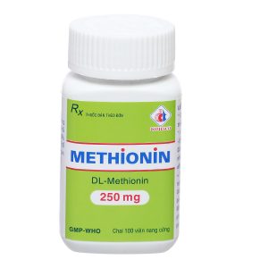 Methionin Domesco 250mg giải độc quá liều paracetamol chai 100 viên