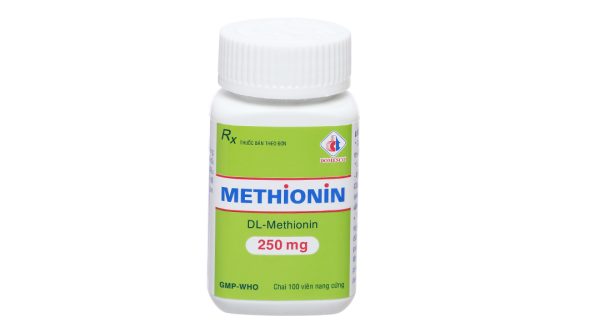Methionin Domesco 250mg giải độc quá liều paracetamol chai 100 viên