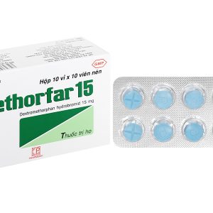 Methorfar 15 trị ho khan, ho do kích ứng (10 vỉ x 10 viên)