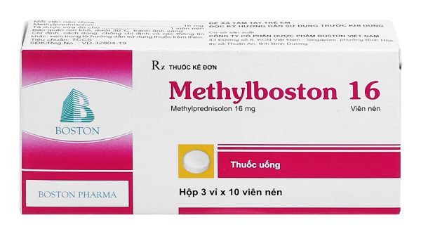 Methylboston 16 thuốc kháng viêm (3 vỉ x 10 viên)