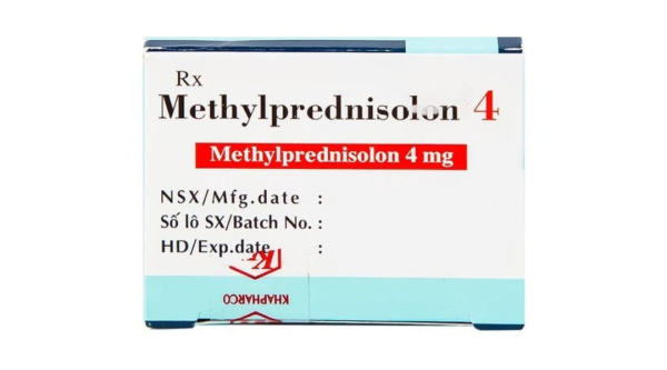 Methylprednisolon 4 Khapharco chống viêm, ức chế miễn dịch (10 vỉ x 10 viên)