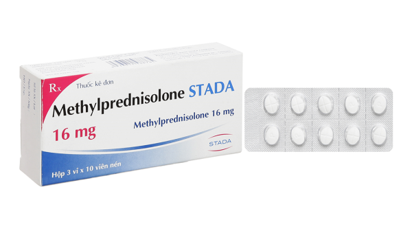 Methylprednisolone STADA 16mg kháng viêm, ức chế miễn dịch (3 vỉ x 10 viên)