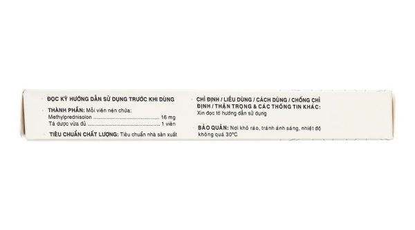 Metilone 16mg kháng viêm (2 vỉ x 14 viên)