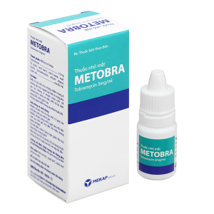 Dung dịch nhỏ mắt Metobra 3mg/ml trị tại chỗ nhiễm trùng ở mắt lọ 5ml