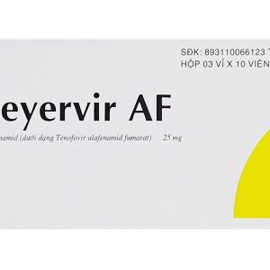 Meyervir AF 25mg điều trị viêm gan siêu vi B mạn tính (3 vỉ x 10 viên)