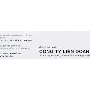 Meyervir AF 25mg điều trị viêm gan siêu vi B mạn tính (3 vỉ x 10 viên)