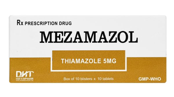 Mezamazol 5mg điều trị cường giáp (10 vỉ x 10 viên)