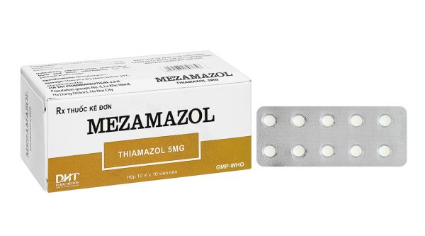 Mezamazol 5mg điều trị cường giáp (10 vỉ x 10 viên)