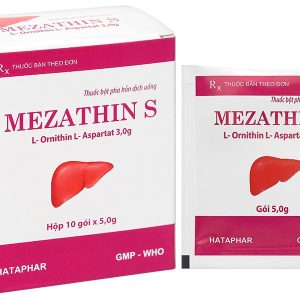 Bột pha hỗn dịch uống Mezathin S 3g tăng giải độc Amoniac ở gan (10 gói x 5g)