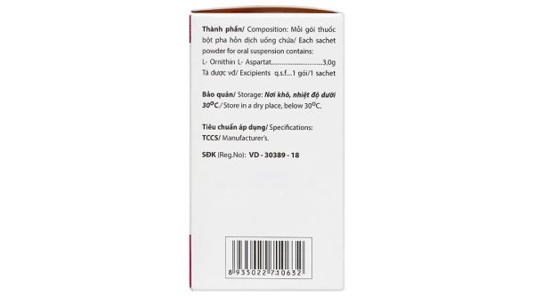 Bột pha hỗn dịch uống Mezathin S 3g tăng giải độc Amoniac ở gan (10 gói x 5g)