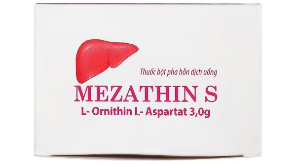 Bột pha hỗn dịch uống Mezathin S 3g tăng giải độc Amoniac ở gan (10 gói x 5g)