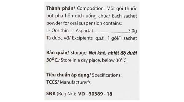 Bột pha hỗn dịch uống Mezathin S 3g tăng giải độc Amoniac ở gan (10 gói x 5g)