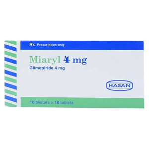 Miaryl 4mg điều trị tiểu đường type 2 (10 vỉ x 10 viên)