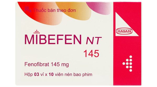 Mibefen NT 145 điều trị tăng triglycerid huyết nặng (3 vỉ x 10 viên)