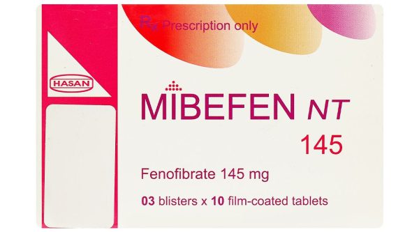 Mibefen NT 145 điều trị tăng triglycerid huyết nặng (3 vỉ x 10 viên)
