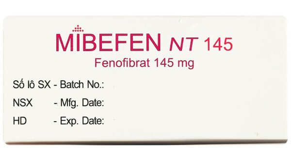 Mibefen NT 145 điều trị tăng triglycerid huyết nặng (3 vỉ x 10 viên)