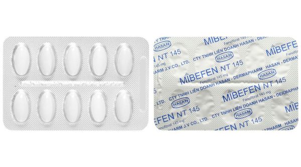 Mibefen NT 145 điều trị tăng triglycerid huyết nặng (3 vỉ x 10 viên)