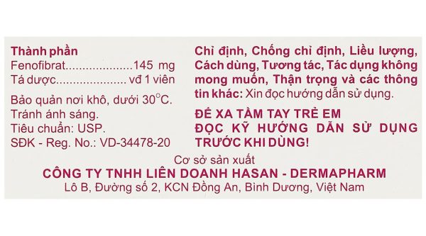 Mibefen NT 145 điều trị tăng triglycerid huyết nặng (3 vỉ x 10 viên)
