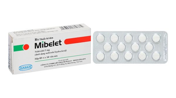 Mibelet 5mg điều trị tăng huyết áp vô căn, suy tim (3 vỉ x 14 viên)