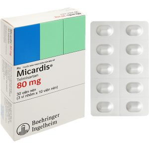 Micardis 80mg trị tăng huyết áp vô căn (3 vỉ x 10 viên)