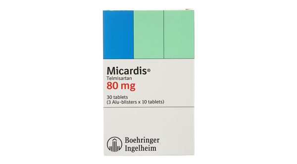 Micardis 80mg trị tăng huyết áp vô căn (3 vỉ x 10 viên)