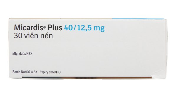 Micardis Plus 40/12.5mg trị tăng huyết áp vô căn (3 vỉ x 10 viên)