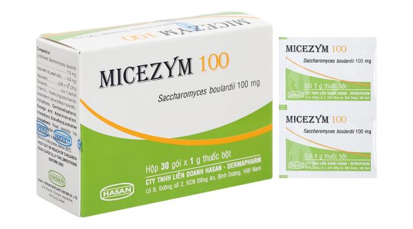 Thuốc bột Micezym 100 bổ sung để phòng ngừa và trị tiêu chảy (30 gói x 1g)